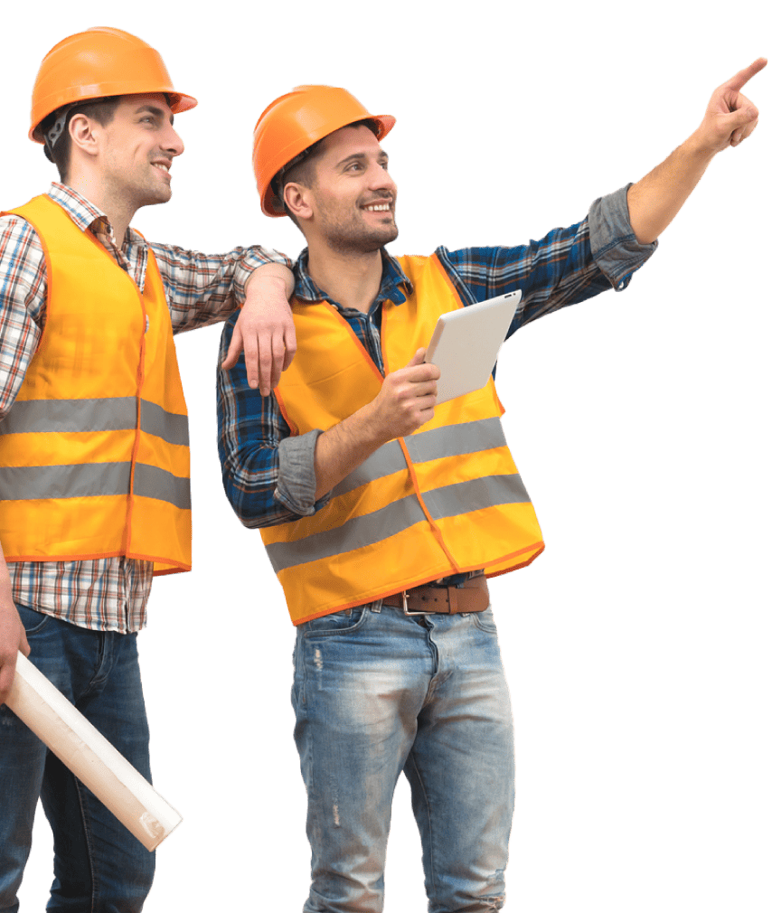 trabajadores felices